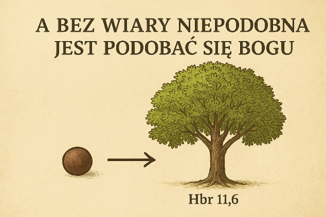 ziarno gorczycy i drzewo